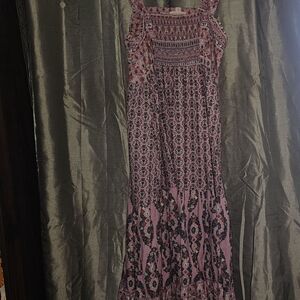 Knox Rose Pink and Black Maxi Dress